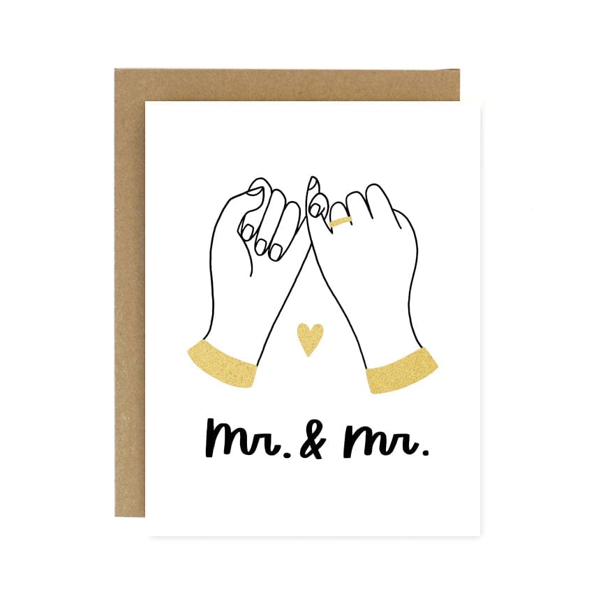 Worthwhile Paper Card Mr. and Mr. Pinky Promise Wedding Card