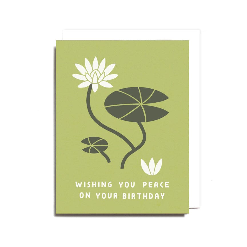 Worthwhile Paper Card Peace on Your Birthday Card