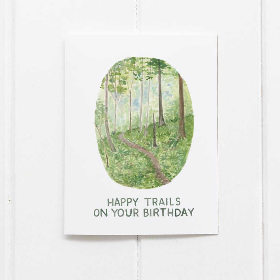 Yardia Card Happy Trails Birthday Card