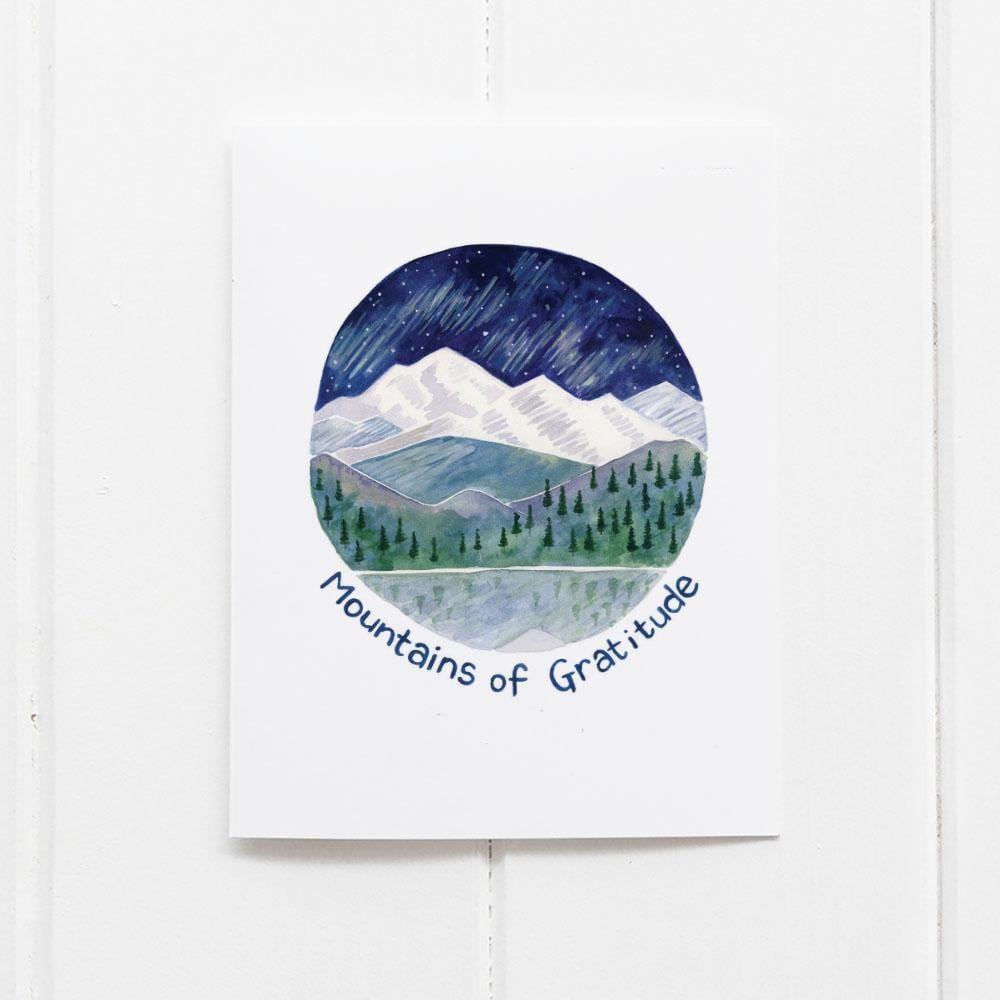 Yardia Card Mountains of Gratitude Thank You Card
