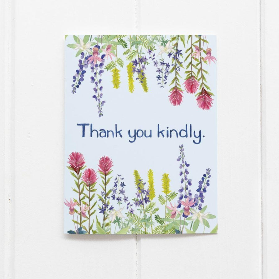 Yardia Card Wildflowers Thank You Card