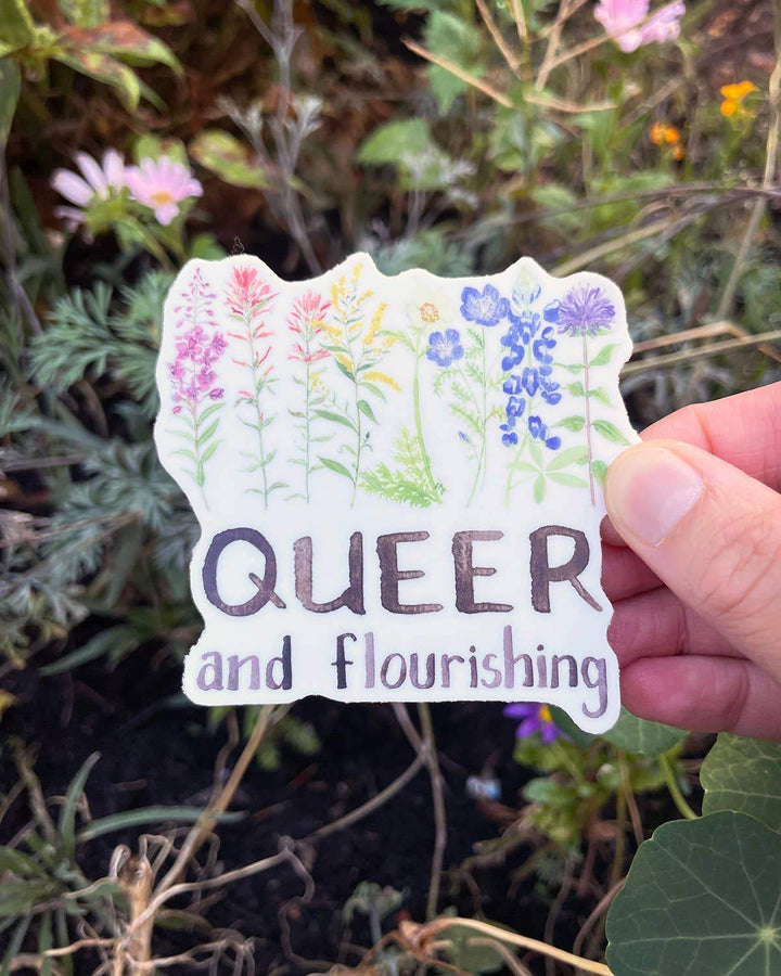 Yardia Sticker Queer and Flourishing Sticker