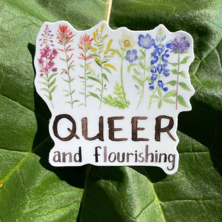 Yardia Sticker Queer and Flourishing Sticker