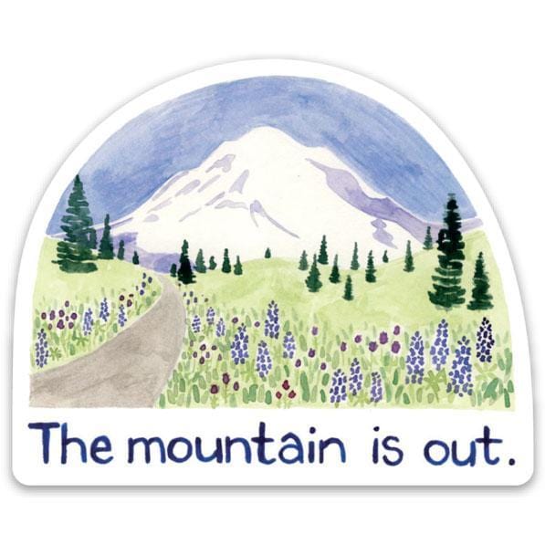 The Mountain Is Out Sticker – Paper Luxe