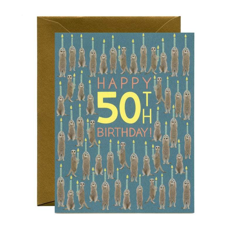 Yeppie Paper Card 50 Meerkats Card