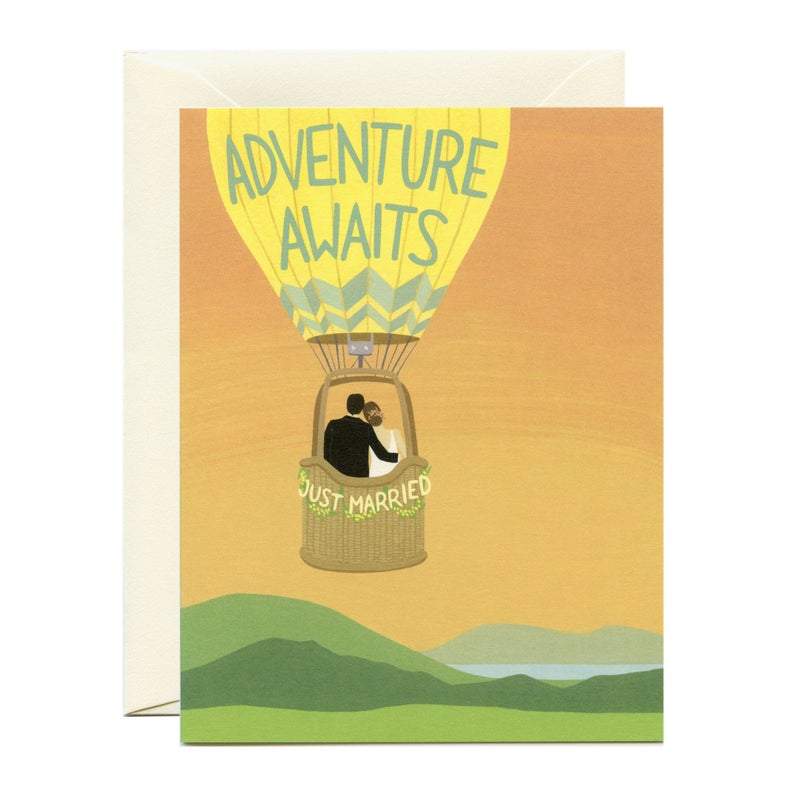 Yeppie Paper Card "Adventure Awaits" Wedding Card