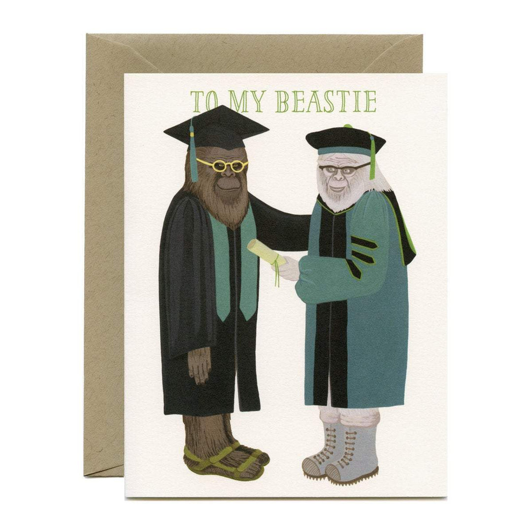Yeppie Paper Card Beastie Graduation Card