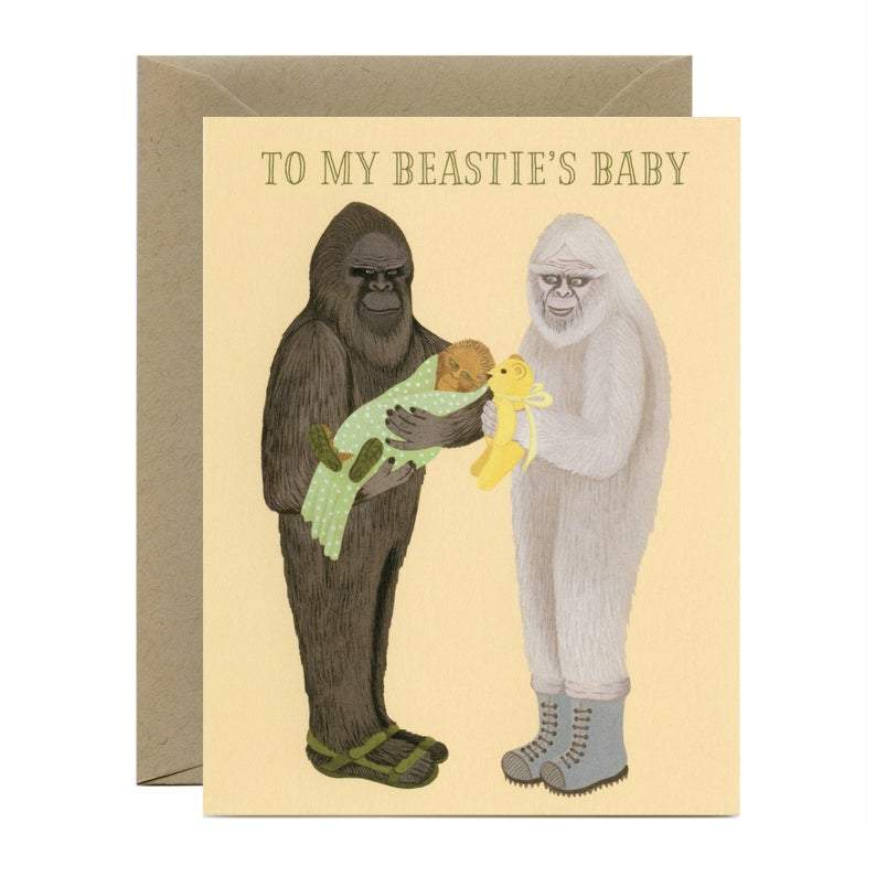 Yeppie Paper Card Beastie's Baby Card