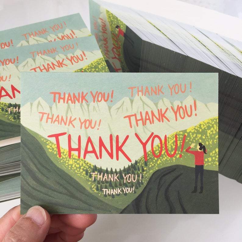 Yeppie Paper Card Echo "Thank You! Thank You!" Boxed Card Set