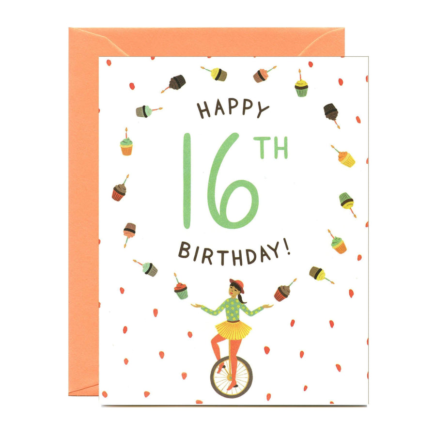 Yeppie Paper Card Happy 16th Birthday Card