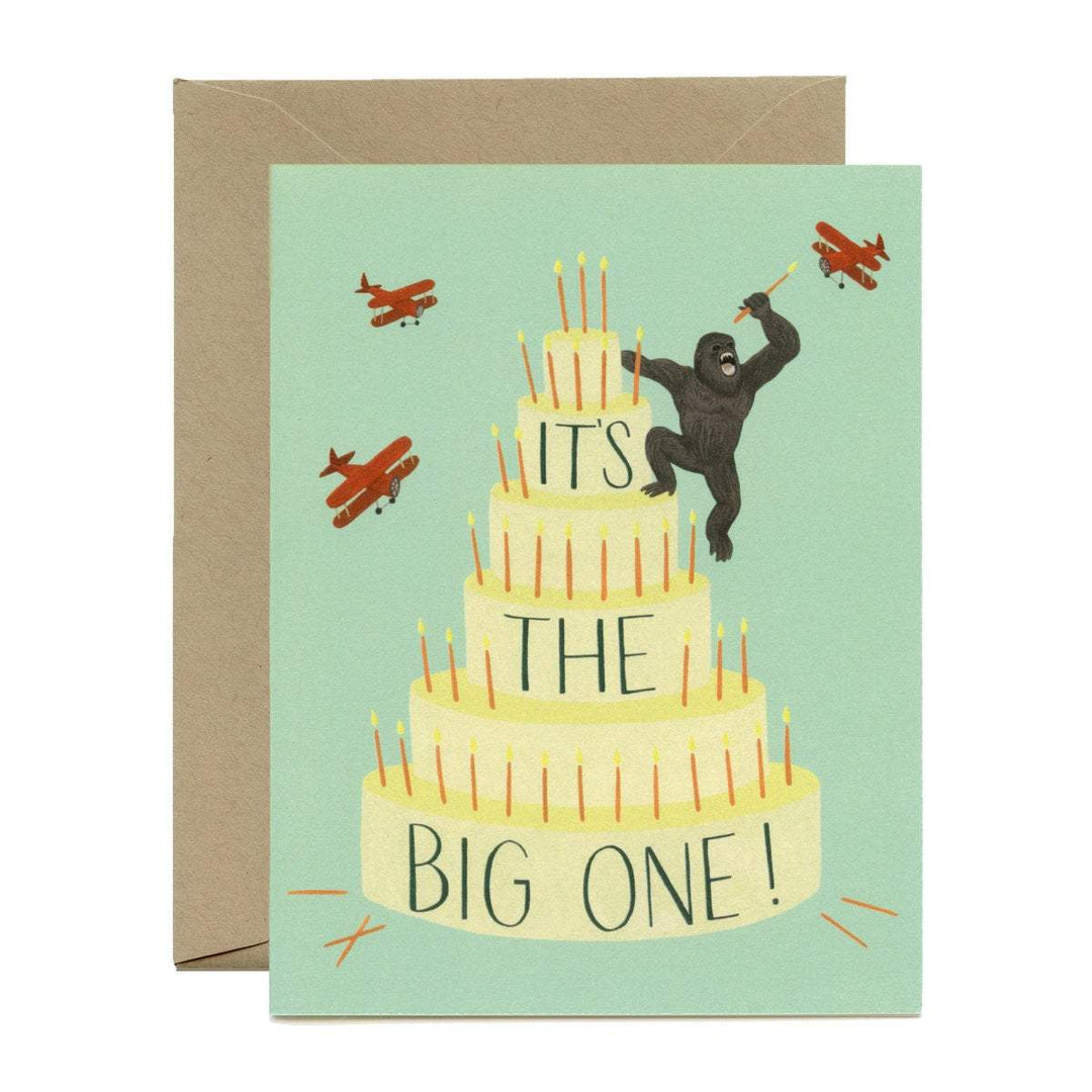 Yeppie Paper Card King Kong Cake - "It's the Big One!" Card