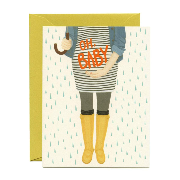 Yeppie Paper Card Oh Baby Shower Card