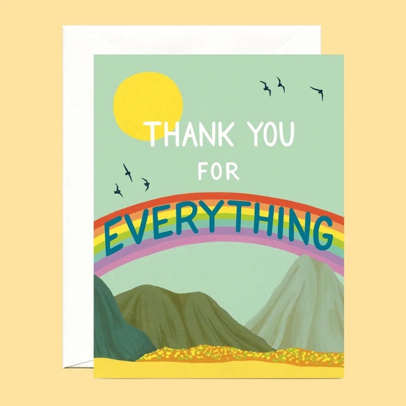 Yeppie Paper Card Rainbow Thanks