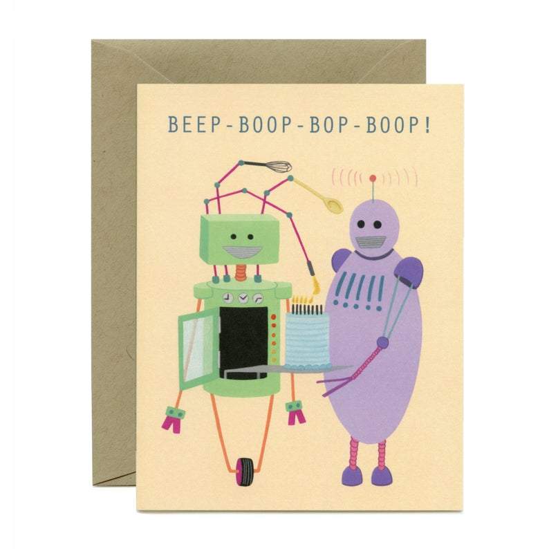 Yeppie Paper Card Robot Birthday Card