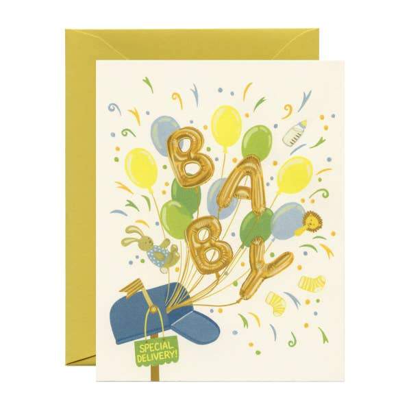 Yeppie Paper Card Special Delivery Baby Card