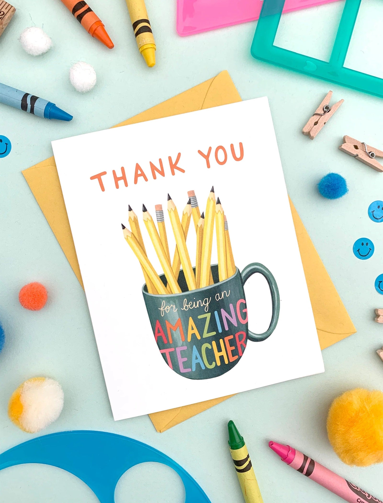 Yeppie Paper Card Teacher Mug Appreciation Card