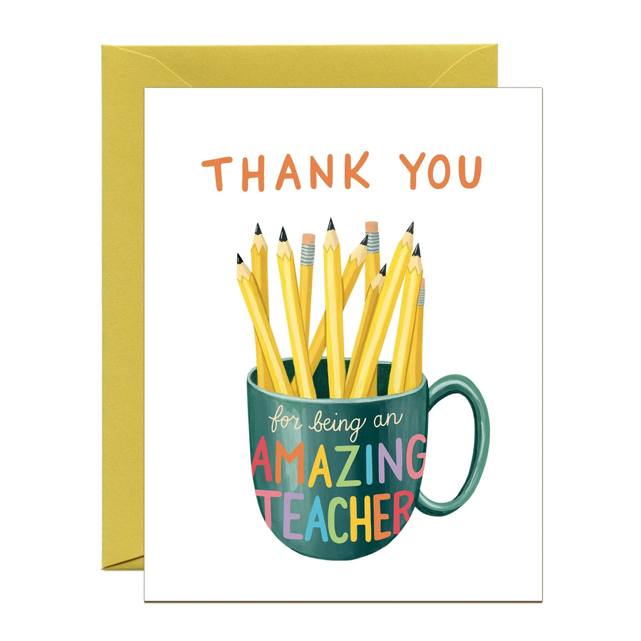 Yeppie Paper Card Teacher Mug Appreciation Card