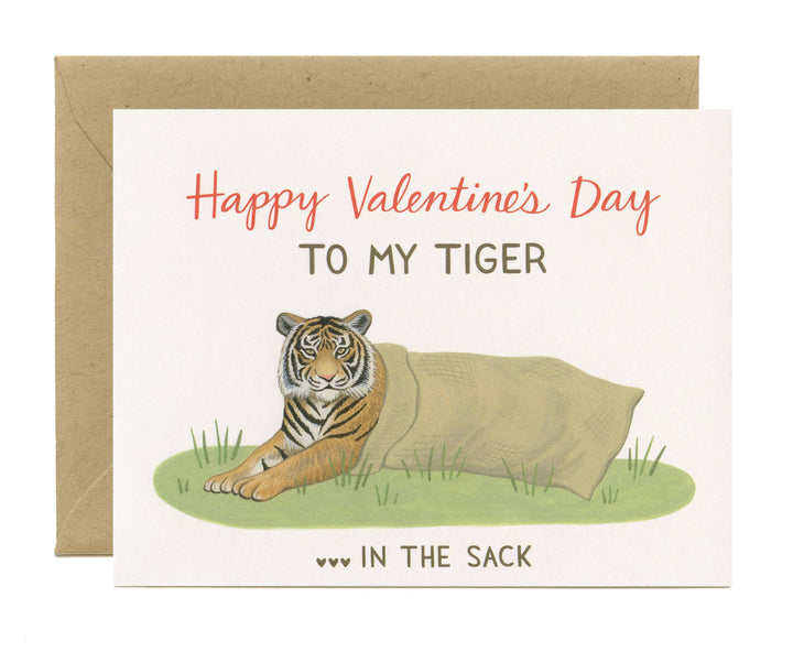 Yeppie Paper Card Tiger Valentine Card