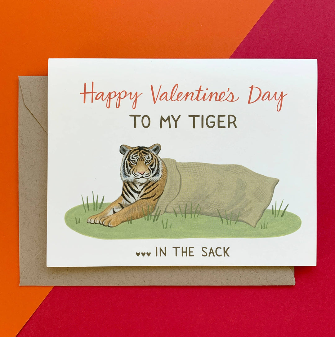Yeppie Paper Card Tiger Valentine Card