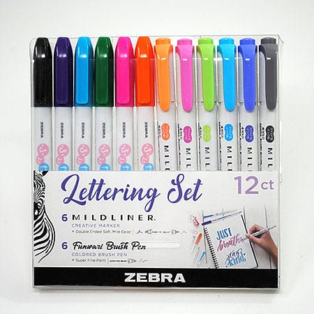 Zebra Pen and Pencils Lettering Set