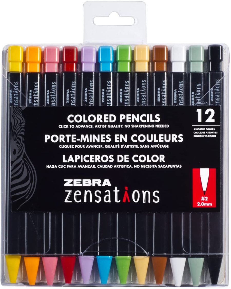 Zebra Pen Zensations Colored Pencil Assorted (set of 12)