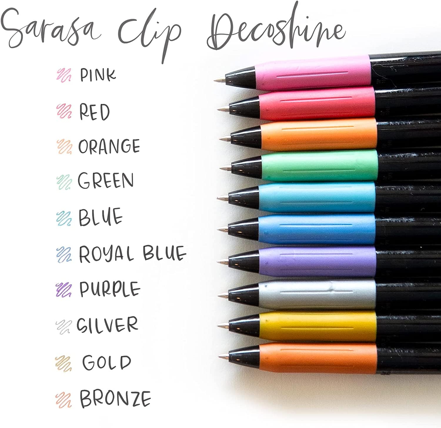 Zebra Pens Sarasa Decoshine Gel Pens